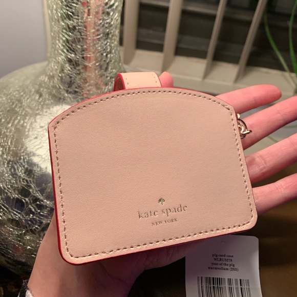 Authentic Kate Spade leather PIG card cs/Keychain - Picture 7 of 8